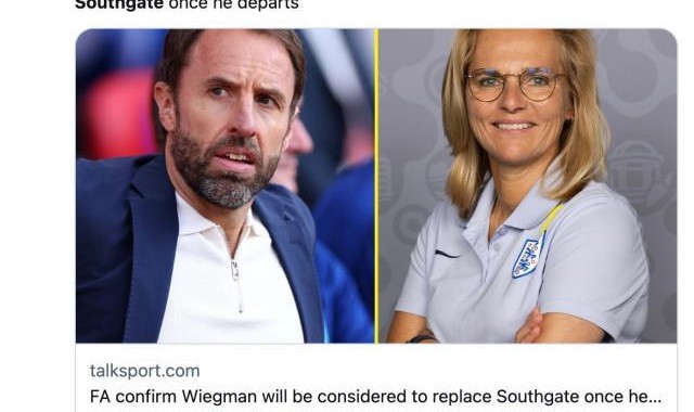 开云app-英格兰女足连创历史，足总考虑让她接替索斯盖特？！